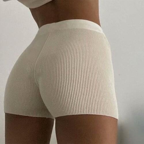 Summer clothes woman shorts mini high waist shorts bodycon black biker shorts women workout shorts sweat yoga bottoms black