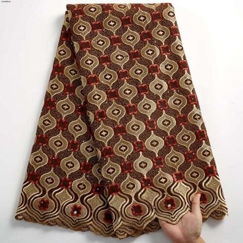 Latest African Lace Fabric 2021 High Quality Nigerian Cotton Lace Swiss Voile Lace In Switzerland For Man Women Party Dres S2460