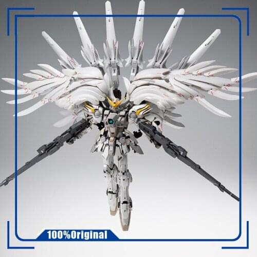 MC MODEL 1/100 Fix XXXG-00YSW Wing GUNDAM Snow White Prelude Alloy Skeleton Action Toy Figures Childrens Gifts Finished Product