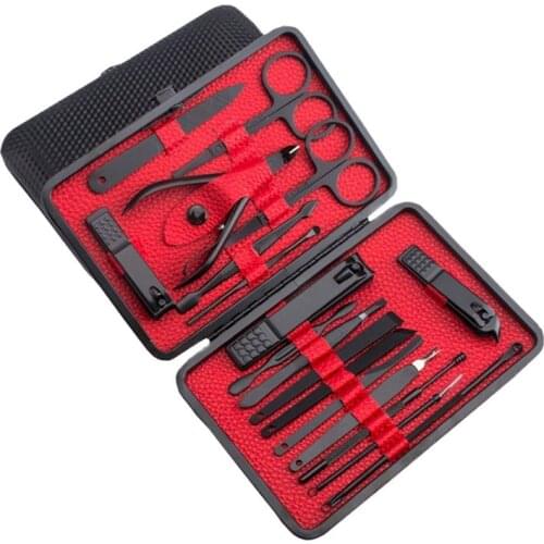 Stainless Steel 18 Piece Nail Clippers Manicure Set Tools Pedicure Kit Professional Trimmer Fashion And Utility