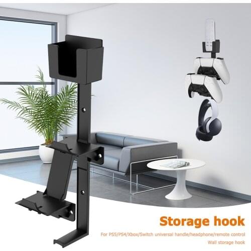 Headset Remote Control Storage Organizer Wall-Mount Storage Shelfs Organizer Electronic Machine Accessories