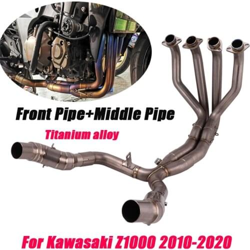 Front Pipe Middle Pipe Titanium alloy Lossless installation Set Link 51mm enter Tail Exhaust System for Kawasaki Z1000 2010-2020