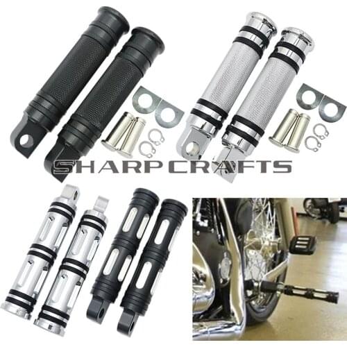 Motorcycle Rider Passenger Foot Pegs Footpeg Footrests For Harley Dyna Super Wide Glide Low Rider Switchback Street Fat Bob FXD