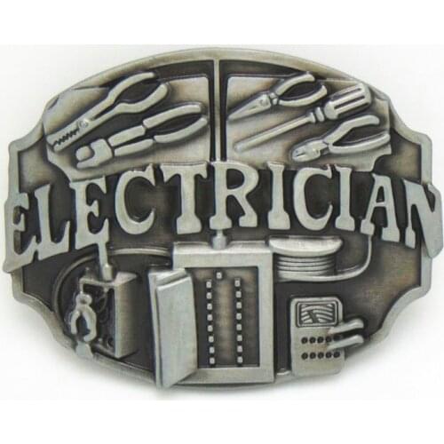 Western cowboy old tools gray zinc alloy belt buckle men and women gift