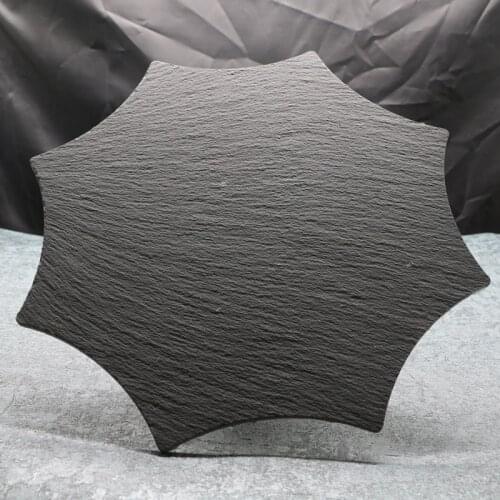 Slate Sushi Plate natural Black Western Restaurant Creative Plate Steak stone Plate Barbecue dish Cheese Pizza Fruit Food Tray