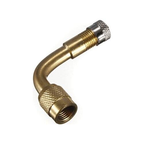 1pc Auto Car Motorcycle Brass Tire Tyre Valve Adapter 90 Degree Angle Mountain Bike Bicycle Wheel Tyre Tire Valve High Quality
