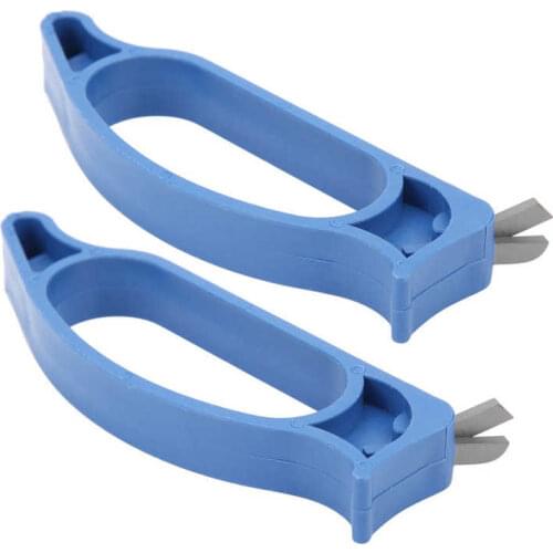 2Pcs Winter Ice Fishing Knife Sharpener Cutter Plier Auger Blade Cutter Pliers Outdoor Ice Fishing Tackle Tool
