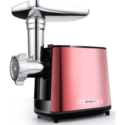 220V Fully Automatic Household Electric Meat Grinder Mincing Machine Stainless Steel Grinder Food Processor RS-JR08A