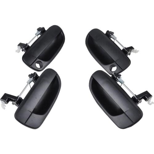 4PCS Car Outside Door Handle Car-Styling Front Rear Right Left Black Exterior Outside Door Handle for Hyundai Accent Auto supply