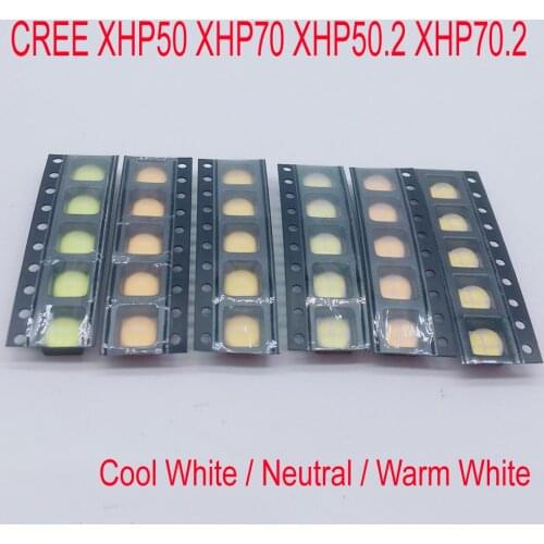 5PCS CREE XHP50 XHP70 XHP50.2 XHP70.2 2nd generation Cool White Neutral Warm White 18W 32W LED Emitter flashlight bulb lamp