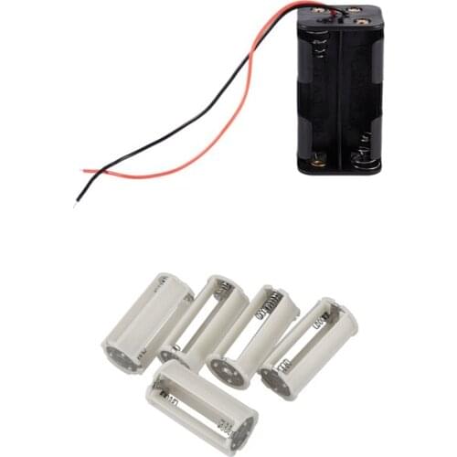 6 Pcs Battery Holder Case Box, 4 X 1.5V AA Battery & 3X 1.5V AA Battery