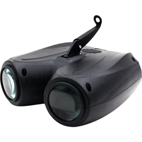 Colorful 20W RGBW Pattern Led Stage Effect Lighting 128/64LED Double Head Airship Projector Lamp Light DJ Disco Party Lights