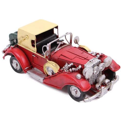 Decorative Metal Coupe Car-Trinket, Miniature, Gift, Vintage Style, nostalgic-Handmade and hand painted - Quality Durable