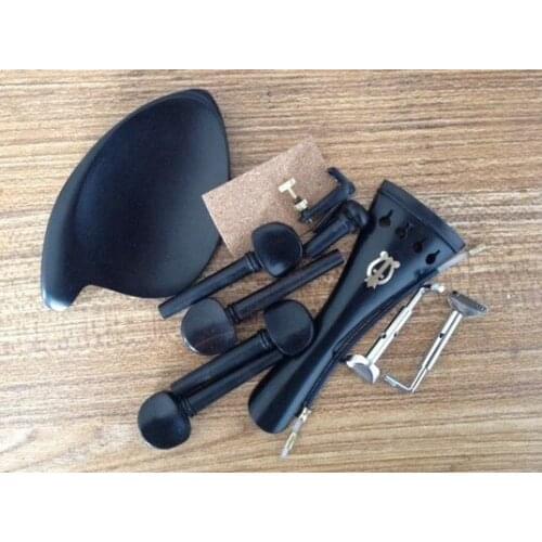 Advanced violin accessories copper flower inlay ebony violin parts