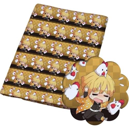 DIY 50*145CM flower pattern Polyester cotton Fabric Patchwor Printed for Tissue Kids Home Textile for Sewing Doll Dress Curtain