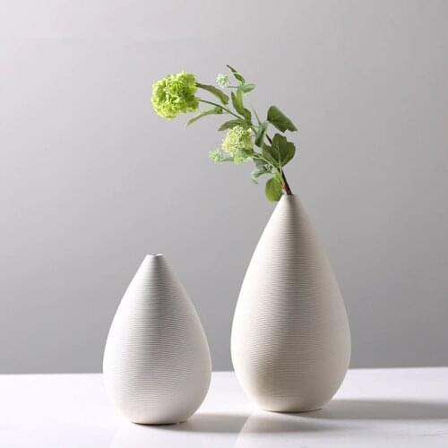 Modern Style Decor Chinese Jingdezhen Porcelain Vases Ceramic White Vases for Wedding Home Decoration Office Flowers Placed 14