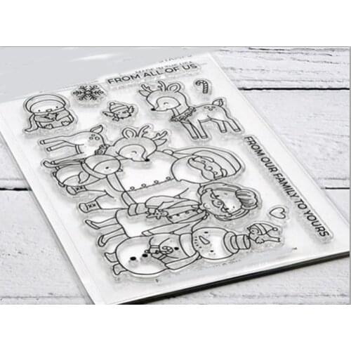 Small animals transparent Clear Silicone Stamp/Seal for DIY scrapbooking/photo album Decorative clear stamp sheets B0405