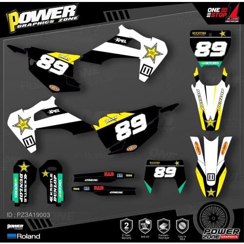 PowerZone Custom Team Graphics Decals 3M Stickers Kit For Husqvarna Decal 2019-N TC FC TX FX FS 2020-N TE FE 125-450CC 03