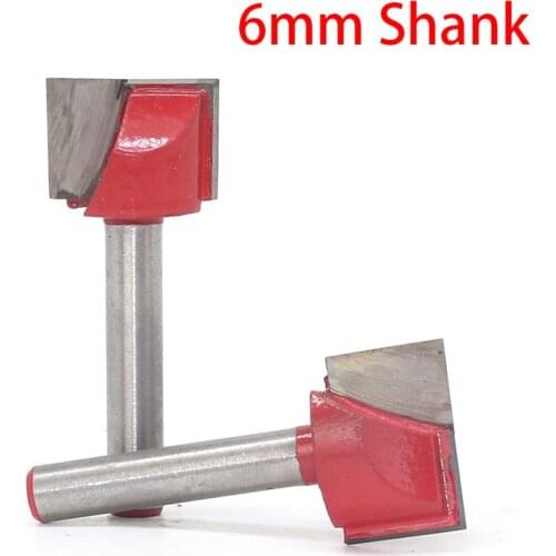 1Pcs 6MM Shank T-type Cleaning Bottom Knife Sets Cnc Carbide End Mill Insert Woodworking Router Bit Milling Cutters Tools