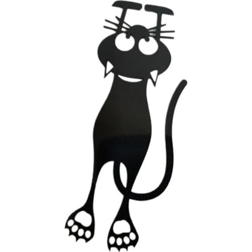 Creative Funny Hollow Cat Pattern Book Page Bookmark Stationery Learning Supply