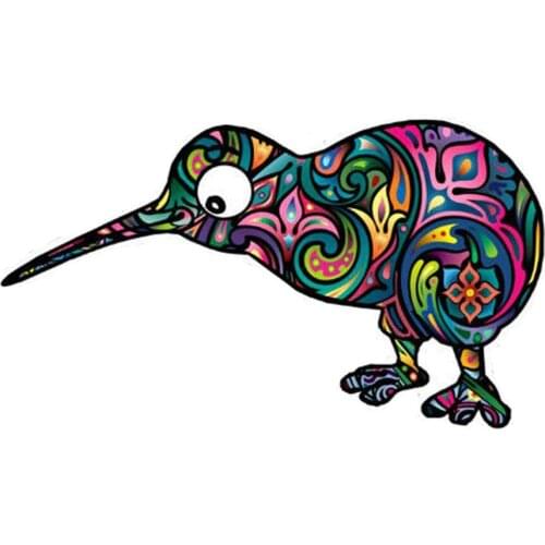 New Zealand Kiwi Bird Color Car Sticker Personalized Decal Laptop Motorcycle Auto Accessories Decoration PVC,13cm*8cm
