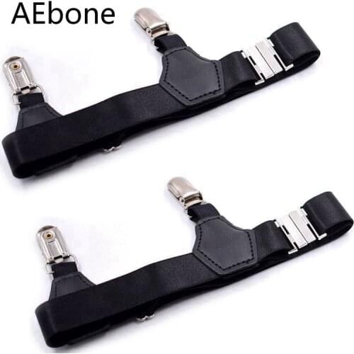 AEbone Black Suspensorio For Adult Double Clip Men Sock Suspenders Adjustable Elastic Sock Garter Sus14