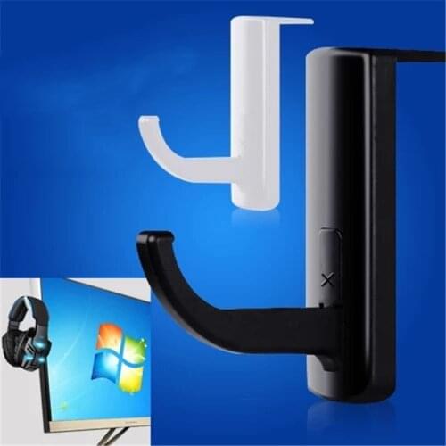 Durable Hanger Wall Headphone Holder Universal Portable Earphone Headset Wire Organizer Winder PC Monitor Holder