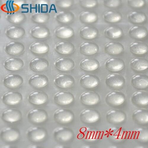 Wholesale 2000Pcs 8mm*4mm Clear Soft Self Adhesive Anti Slip Rounded Bumpers Silicone Rubber Feet Pads,Silica Gel Shock Absor