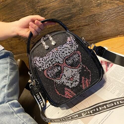 Luxury Designer Handbag Women Fancy Animal Prints Bags Shoulder Rhinestone Ita Bags Crossbody Messenger Tote Female Sac