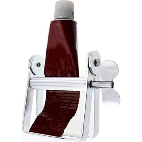 Hot Silver Aluminum Manual Toothpaste Dispenser Tooth Paste Tube Squeezer Accessories Hair Color Dye Rolling Squeezing Tools