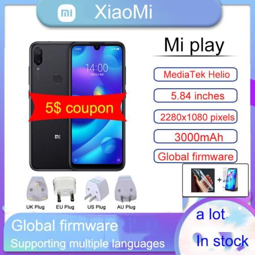 Celular Xiaomi Mi Play Smartphone Mediatek MT6765 Helio P35 Telephone Intelligent 1080 X 2280 Pixels