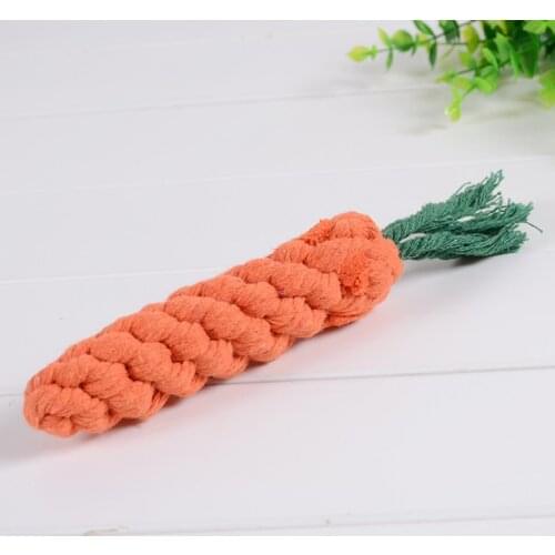 Funny Pet Toy Molar Teeth Cleaning Dog Chew Toy Puppies Training Ball Fruit Shape Plush Doll Handmade Cat Stick Dog Accessories