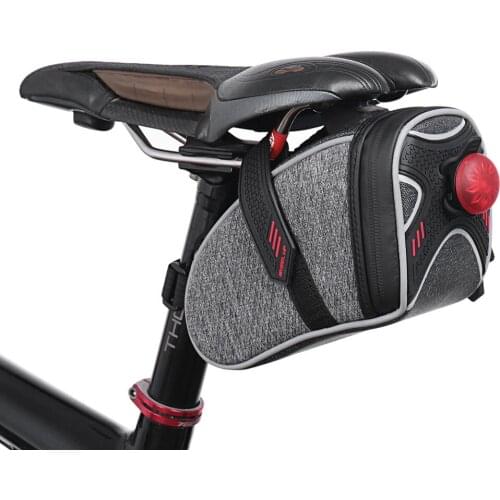 WHEEL UP Bike Bag 3D Shell Rainproof Saddle Bag Reflective Bicycle Bag Shockproof Cycling Rear Seatpost Bag MTB Bike Accessories