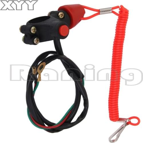 Tether Lanyard Emergency Kill Stop Engine Switch Push Button for ATV Motorcycle Boat Interruptor de parada l motor matar