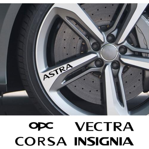 For Opel OPC Astra Insignia Corsa Mokka Vectra Car Wheel Rim Sticker Waterproof Vinyl Film Decal Auto Decoration DIY Accessories