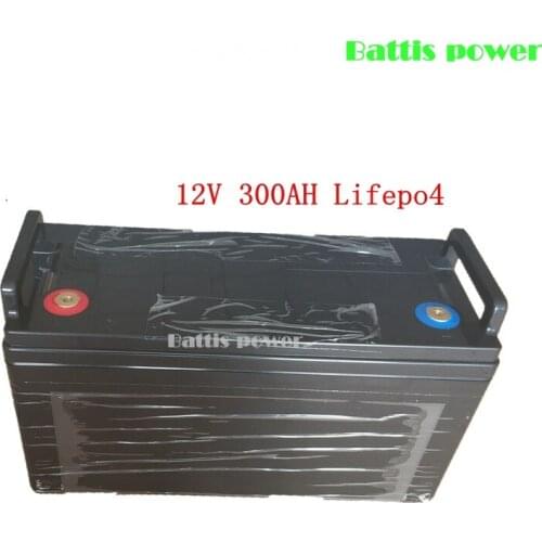 Waterproof 12.8v 12V 300AH Lifepo4 battery BMS for inverter Photovoltaic solar energy Base station PV RV EV +20A Charger