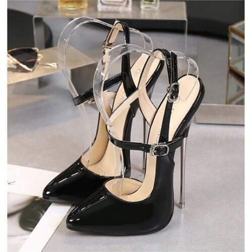 Womens Single Shoes Red High Heels Womens Big Nightclub Sexy Ultra-high Heel Source Manufacturers Club Pumps