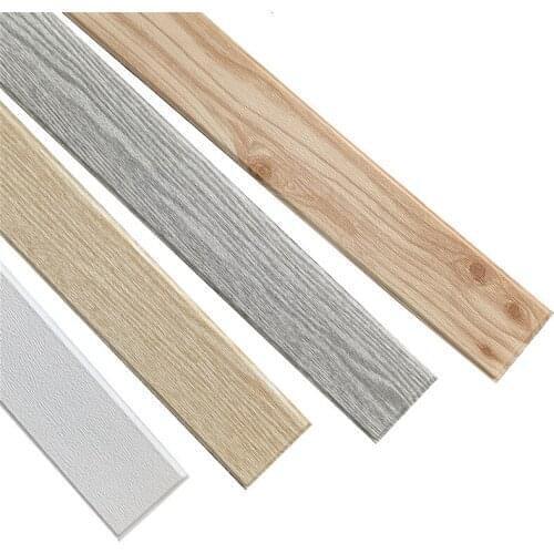 3D Wood Grain Three-Dimensional Waterproof And Oil-Proof Waist Line Living Room Self-Adhesive Skirting Bedroom Skirting Line