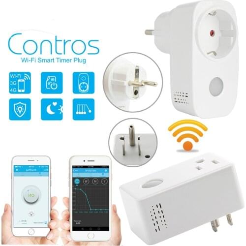 Antikue Smart Wifi Socket Plug Sp3 SP3S Power Meter Monitor 16A+Timer Outlet Smart Remote Wireless Controls for iphone Android