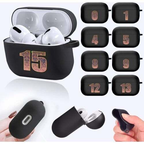 Earphone Case for Apple AirPods Pro A2084 A2083 Black Soft Silicone Wireless Bluetooth Headphones Charging Box Matte Cover