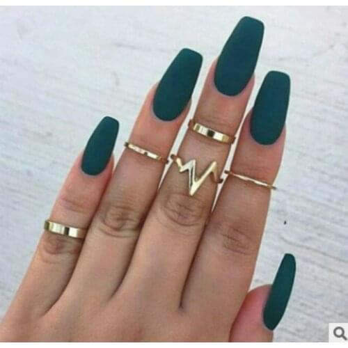 New Rings Fashion Trendy Jewelry Lightning Waves Finger Ring Set Rings For Women Wedding Gold Rings Wholesale