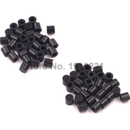 50PCS 6X6 Key A56 Switch Cap for 6*6 Buttons Multicolor 6MM Height Black