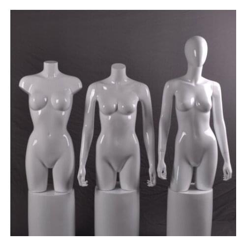 Best Quality Female Upper Body Mannequin Fiberglass White Women Model On Sale