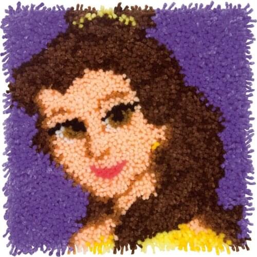 Carpet embroidery with Pre-Printed Pattern Embroidery kits cross stitch Latch hook rug kits Cartoon girl Home decoration