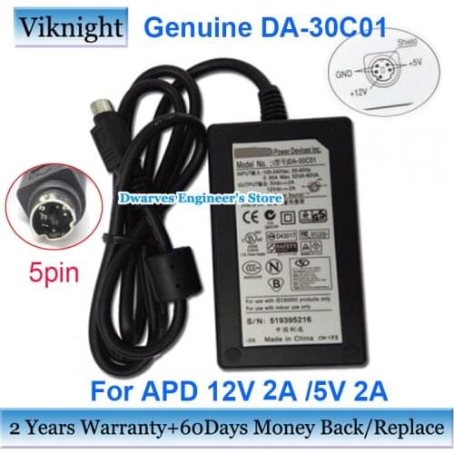 Genuine 12V 2A 5V 2A ADP AC Adapter Charger For HDD External Enclosure Power Supply DA-30C01 IEC60950 519395216