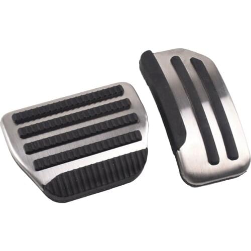 Stainless steel Fuel Brake Footrest Pedal for Nissan March Maxima Juke Pulsar Leaf