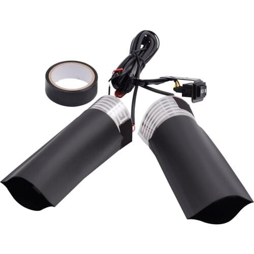 ALLOYSEED Variety 12V Motorcycle Motorbike Handlebar Heated Grip Pad Kit Hand Warmer Smart Temperature Control Standby Mode