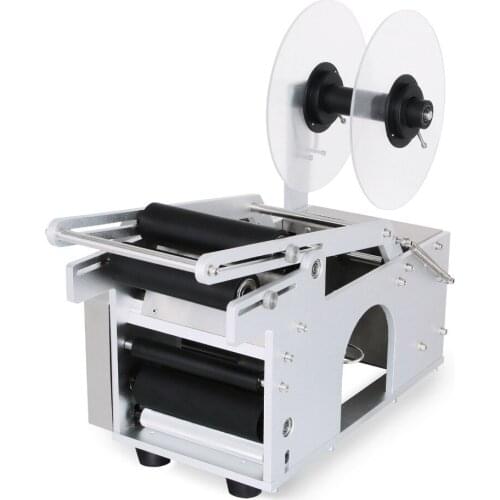 Adhensive Printer With Round Electrical MT-50 Semi-Automatic Bottle Labeling Machine