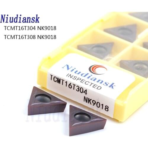 TCMT16T304 NK9018 TCMT16T308 NK9018 100% Original Turning Cutting Inserts CNC Metal Lathe Carbide Inserts Stainless Steel Tools