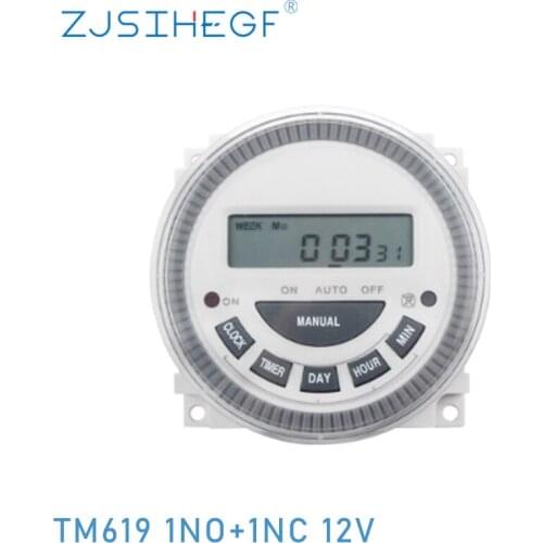 TM619 Timer Box 7 Days Weekly Programmable Time Relay Digital Switch Laboratory Sprinkler with Waterproof Cover